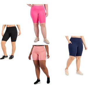 NWT ID Ideology Womens Plus Size Bike Shorts Multicolor Size S-4X $50 A485